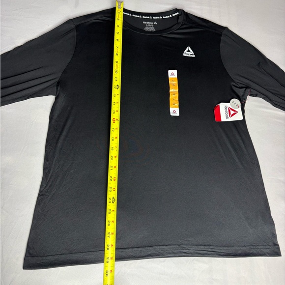 Reebok Men's Charcoal Long Sleeve Shirt - Picture 6 of 7